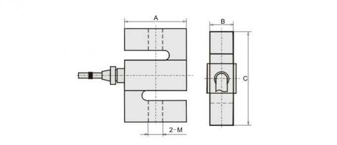 Type capteur de pression de GSL301 500kg S de piézoélectrique de tension de compression
