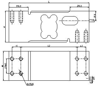 Cellule de charge de poids pour plateforme échelle 60X80cm 600kg Sensor d'échelle de chariot élévateur en aluminium non personnalisé 1
