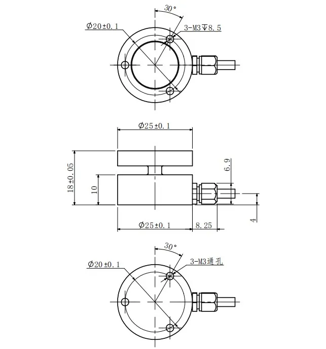 Processus de production d'intégration 20 Capasité Capteur de tension en ligne pour machine à découper 0