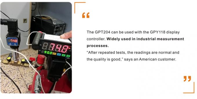 Transmetteur de pression hydraulique numérique industriel compact de 24 VDC pour des lectures précises 2