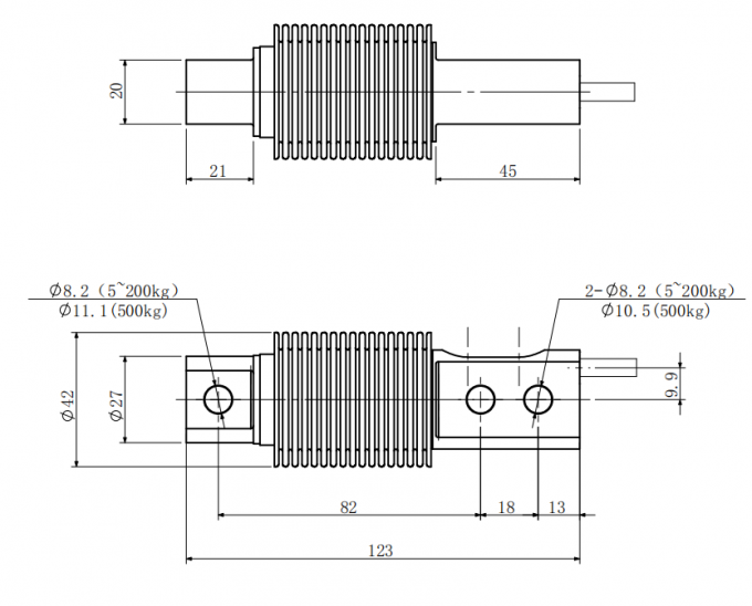 C3 Transducteur de force de faisceau de courbure de cellule de charge à point unique 5 kg 10 kg 50 kg 100 kg 500 kg pour la balance de réservoir de balançoire de ceinture 0