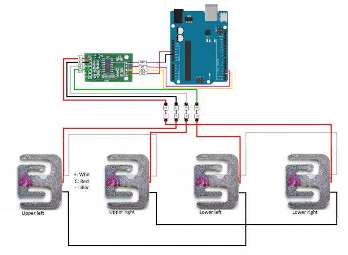 50 kg Cellule de charge corporelle Sensor de pesage Résistance à la contrainte Pesour de demi-pont Balances personnelles Sensors de mesure de la pression 6